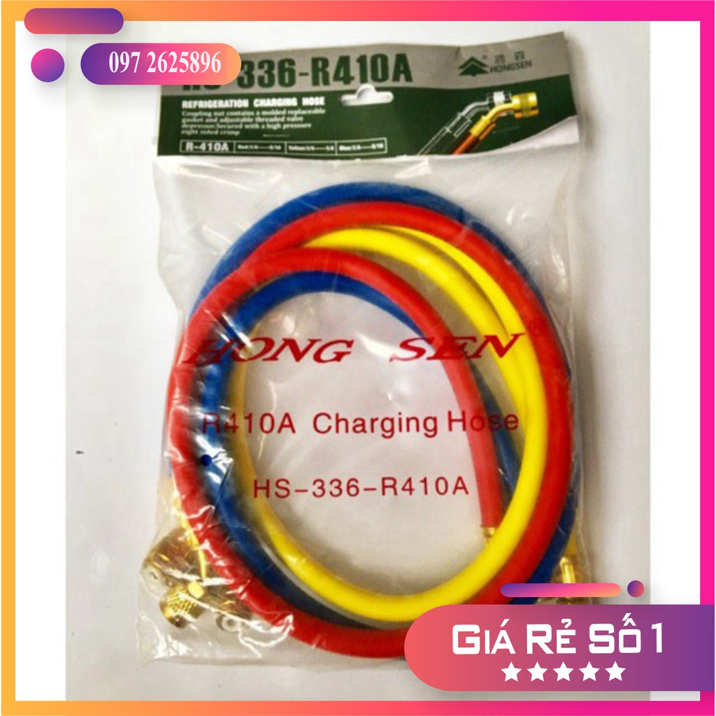 Bộ 3 Dây Nạp Gas VALUE Model R410 VRP-U-R/Y/B