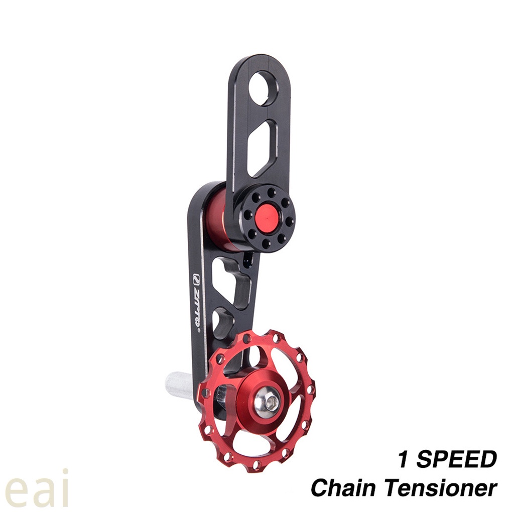 Folding Bicycle Guide Wheel Oval Aluminum Alloy Cycling Single Speed Rear Derailleur Chain Tensioner