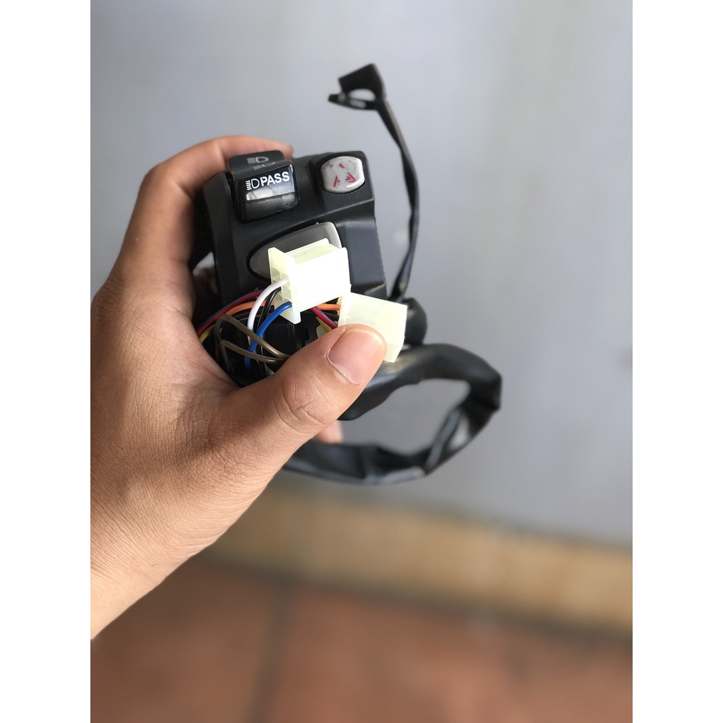 Cùm công tắc trái CB650 CB1100 full chức năng gắn Click Vario Exciter 150 Sirius Raider