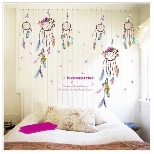 Tranh decal dán tường DREAM CATCHER siêu đáng yêu - Decal dán tường phòng khách️