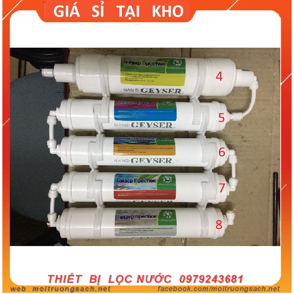 LÕI LỌC NƯỚC ♥️♥️ BỘ LÕI KHOÁNG MÁY NANO GEYSER ♥️♥️ LÕI TẠO KHOÁNG 4,5,6,7,8 NANO