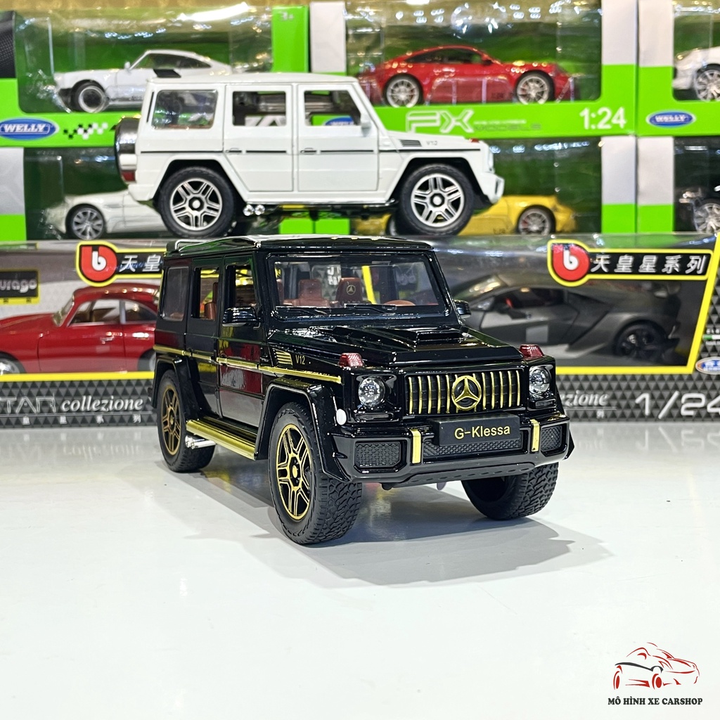 Mô hình xe hợp kim Mercedes-Benz G63 G-Klessa tỉ lệ 1:24 màu đen