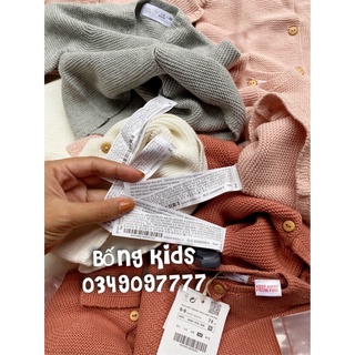 Áo Cardigan Sơ Sinh Bé Gái Basic ZA