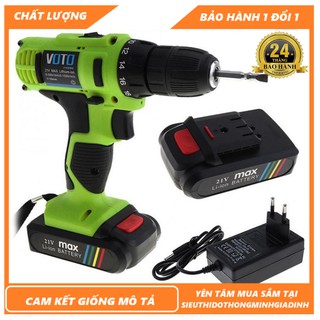 Khoan Cầm Tay-Bắt Vít Cầm Tay-Mua ngay Dụng Cụ Điện Cầm Tay Hiện Đại Giá Tốt- Pin Khoan Voto 21V-Hàng Nhập Khẩu Cao Cấp