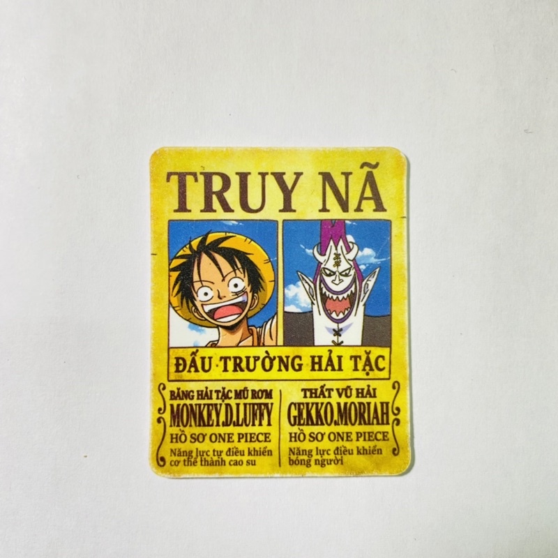 Thẻ Toonies One Piece Truy Nã
