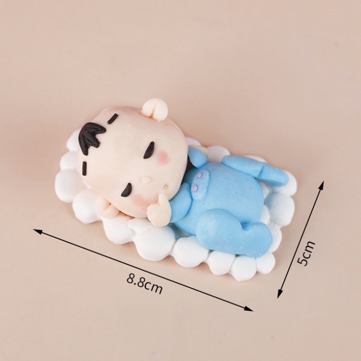 trang trí bánh kem [FREESHIP❤️] Tượng silicon EM BÉ THÔI NÔI chế tác thủ công