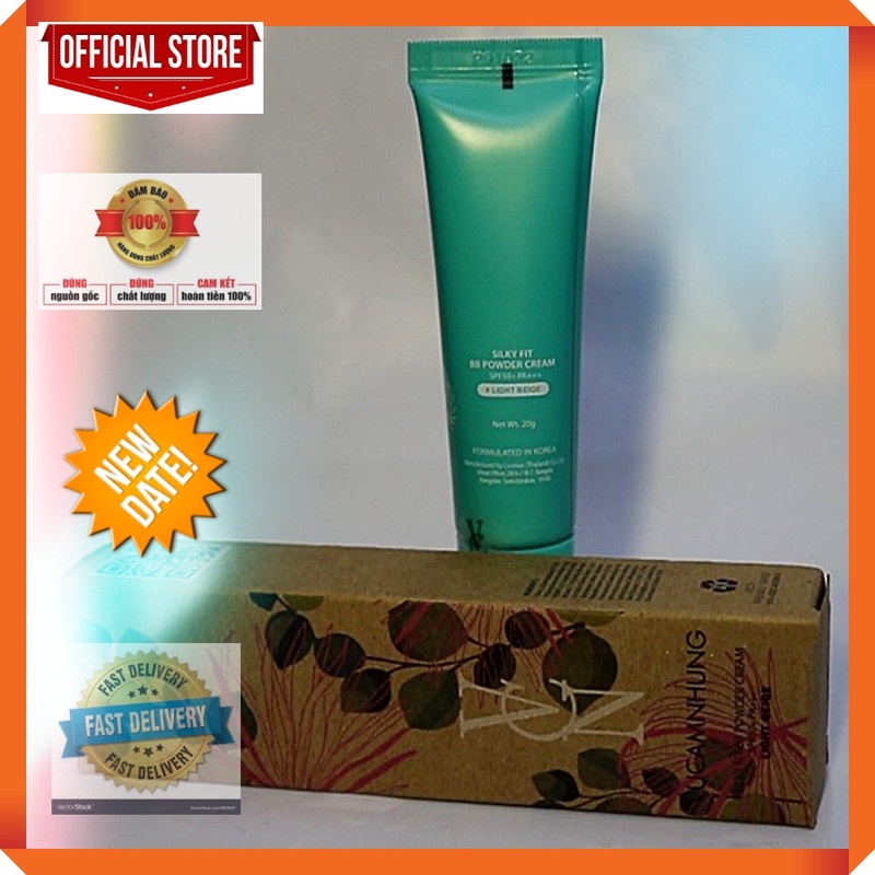 Kem Nền trang điểm VCN Silky Fit Bb Powder Cream Spf 50+ Pa+++ Che Khuyết Điểm Siêu Mịn da đẹp, sắc đẹp 20G Thailand