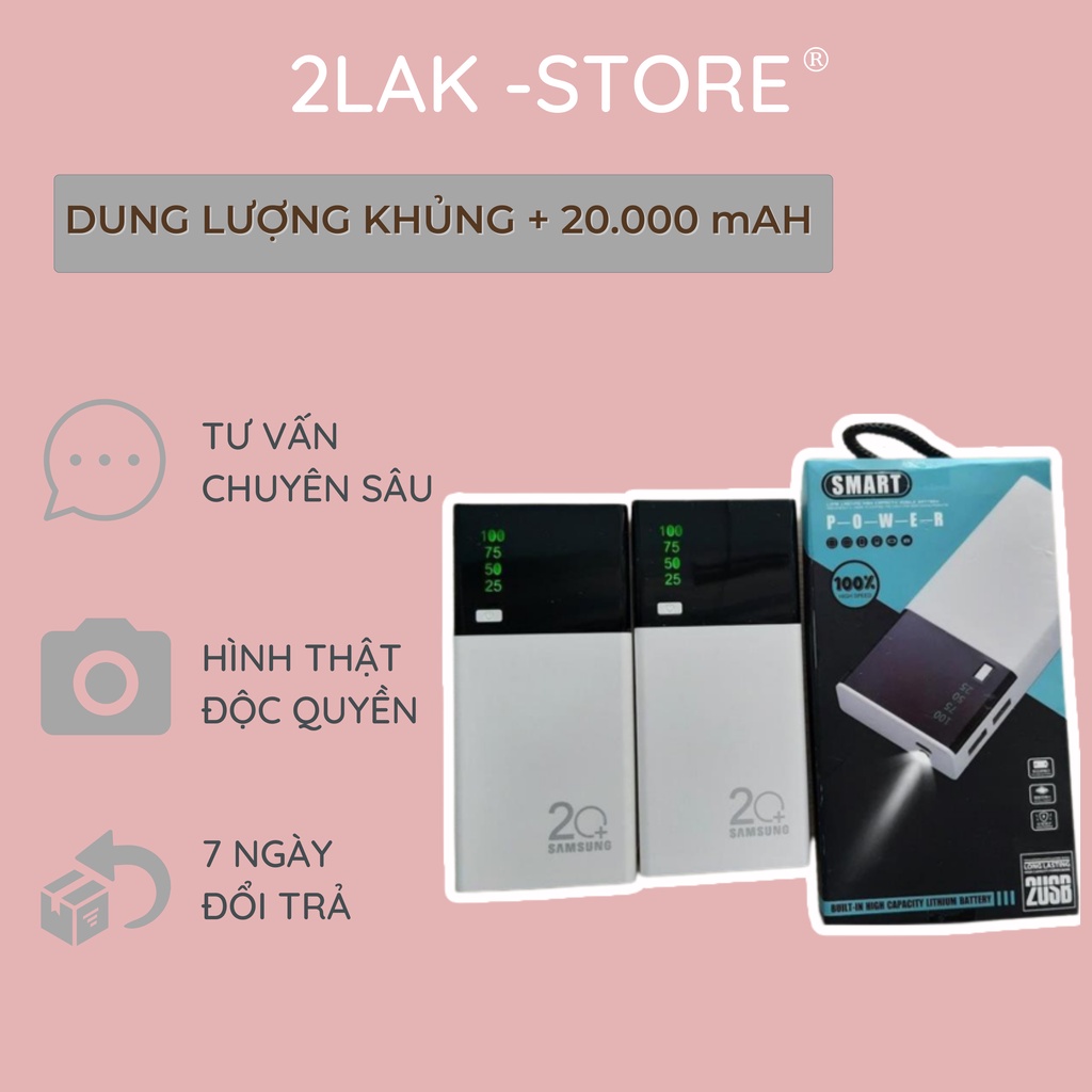 SẠC DỰ PHÒNG CAO CẤP 20000MAH SMART POWER BANK