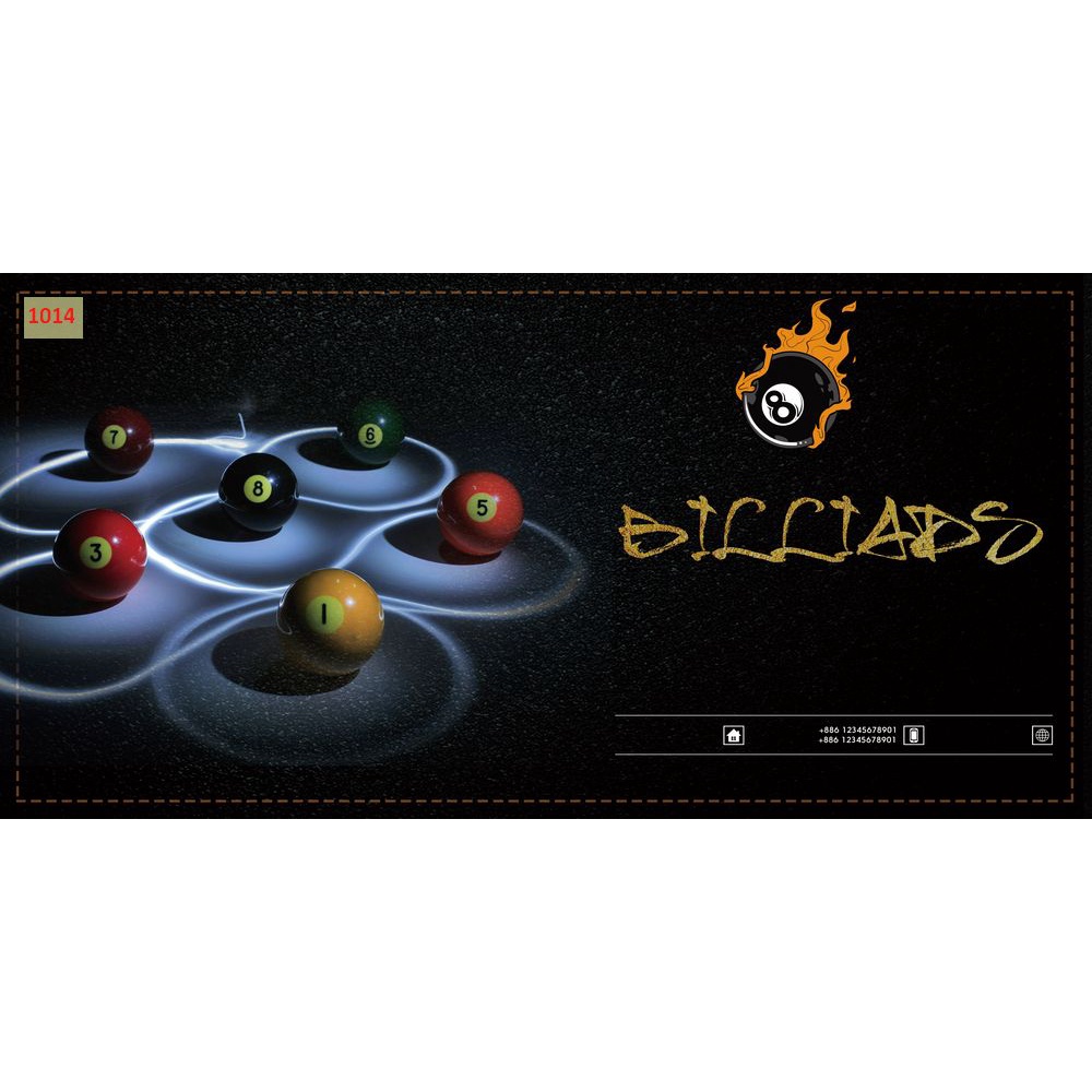 Tranh Billiards 3D dán tường kích thước lớn, không giới hạn kích thước, in theo yêu cầu, chèn logo miễn phí