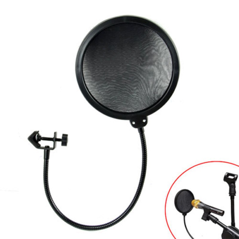 Chân đế kẹp bàn gắn mic thu âm Microphone NB-35 kèm màng lọc