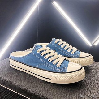 ❂✧Giày Lười Vải Canvas Thiết Kế Năng Động Phong Cách Hàn Quốc Cho Nam