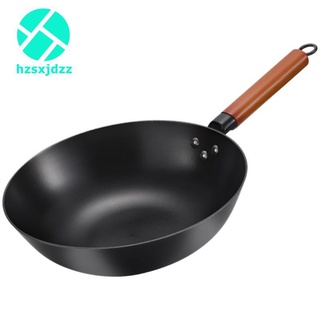 Chảo gang thép carbon 12.5 Inches đáy phẳng tiện dụng cho bếp điện