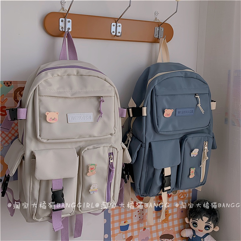 Balo ulzzang hàn quốc , cặp sách nữ tem BLT B092