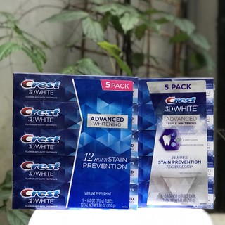 KEM ĐÁNH RĂNG CREST 3D WHITE ADVANCED WHITENING 147G