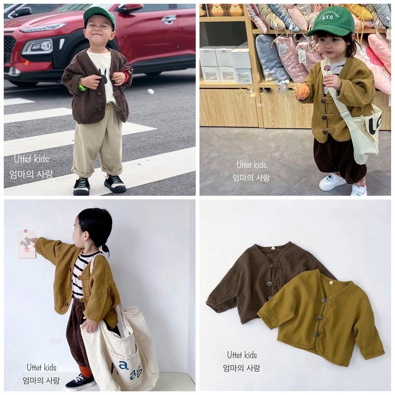 ÁO KHOÁC HÀN 1022 PHÙ HỢP CHO BÉ GÁI VÀ BÉ TRAI FORM CHUẨN MẶC QUANH NĂM