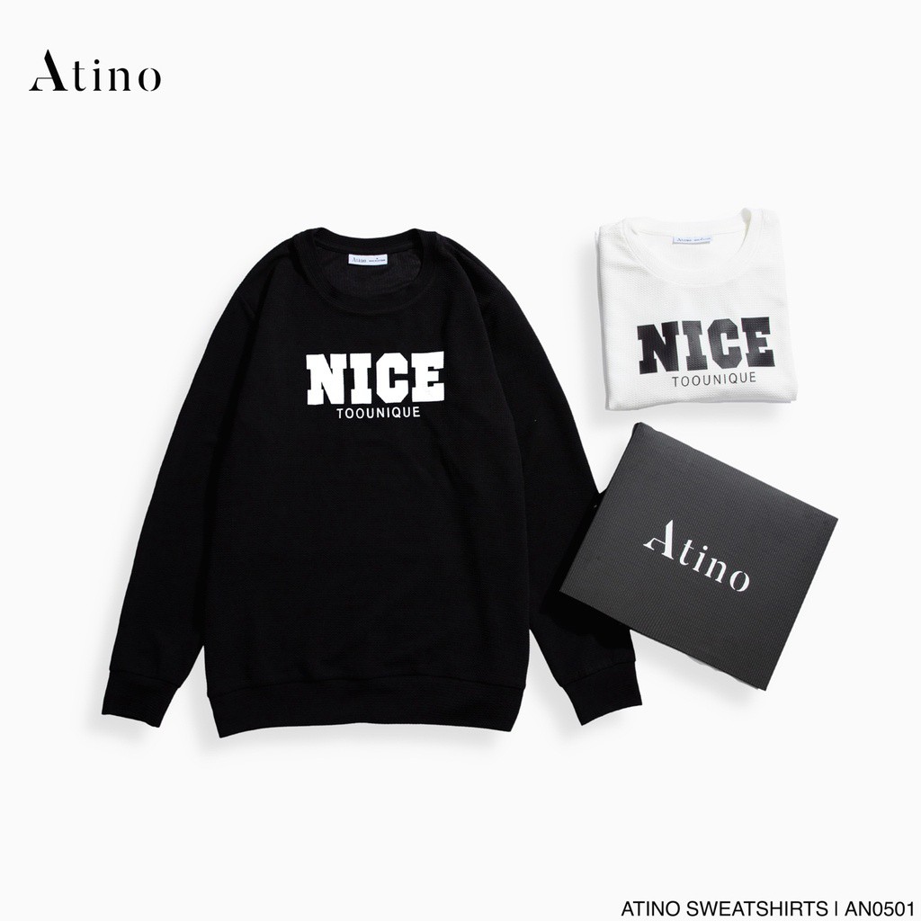 Áo thun dài tay nam NICE ATINO vải thun cao cấp chuẩn form AN0501 - HÀNG MỚI VỀ