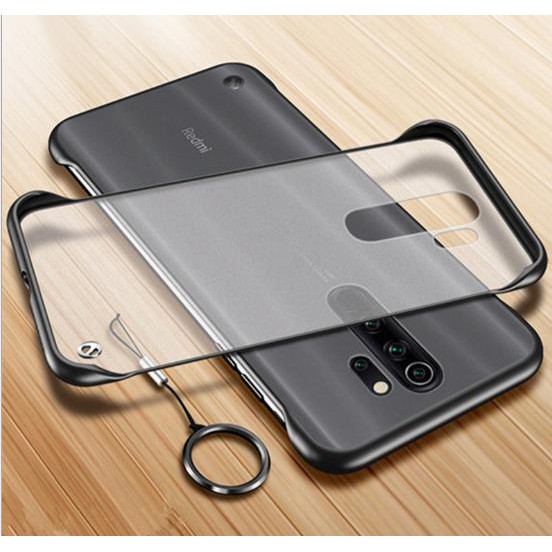 Ốp lưng Redmi 8 / 8a / redmi 9 / redmi 9a mặt lưng trong suốt chống vân tay viền màu thời thượng(không có ring)