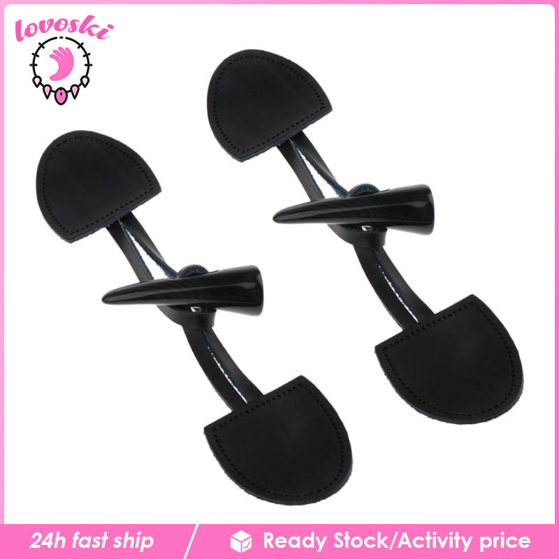 Set 2 Bộ Nút Thắt Sừng Da PU Làm Áo Khoác Trang Trí Thủ Công DIY