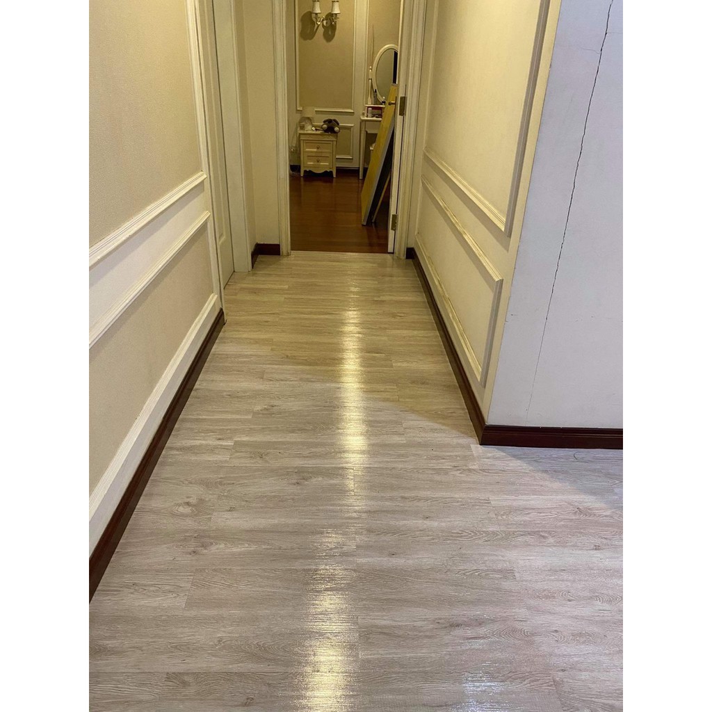 Miếng dán sàn nhựa vân gỗ có keo dán ( dày 2mm) | BigBuy360 - bigbuy360.vn