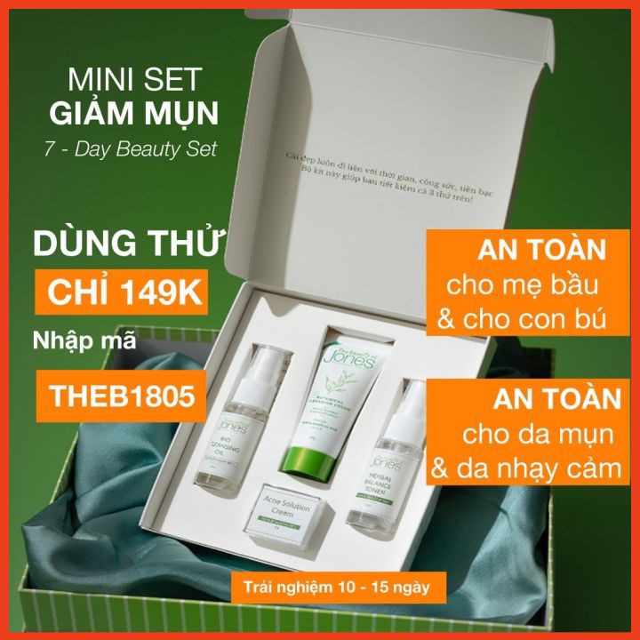 Set Mini Giảm Mụn Dùng Thử 10-15 Ngày The Beauty Of Jones