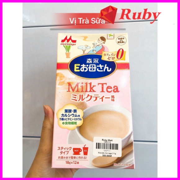 Sữa bầu Morinaga Nhật Bản vị Matcha, Trà sữa, Cafe cung cấp dinh dưỡng cho mẹ bầu