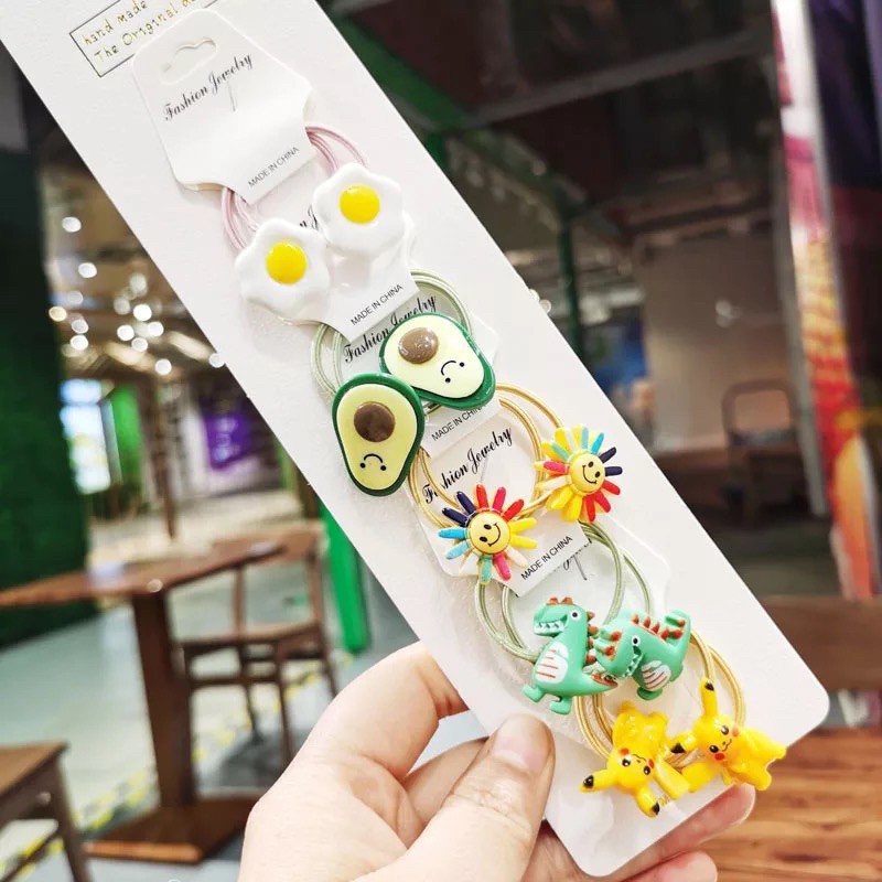 TT SET 10 DÂY BUỘC TÓC CUTE SIÊU XINH CHO BÉ GÁI BT1 5