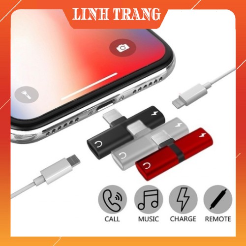 Cáp chia 2 đầu lightning cho Iphone 7/8/Xplus