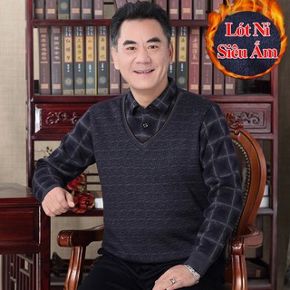 ÁO LEN TRUNG NIÊN LÓT NỈ SANG TRỌNG SIÊU ẤM - SIÊU ĐẸP, ÁO NGƯỜI GIÀ