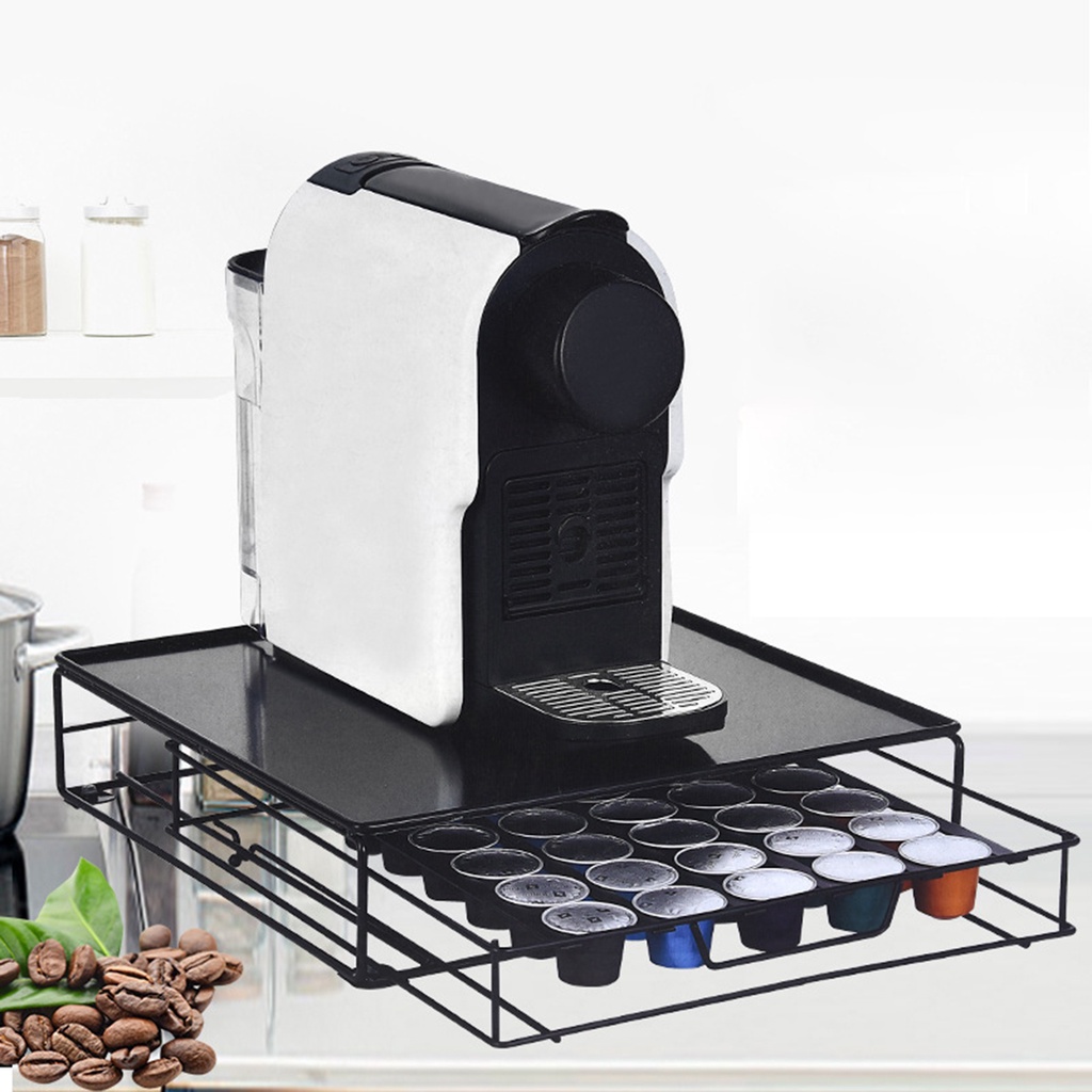 Coffee Pod Holder Large Capacity Drawer Design Convenient Coffee Machine Base Pod Holder for Coffee Capsules