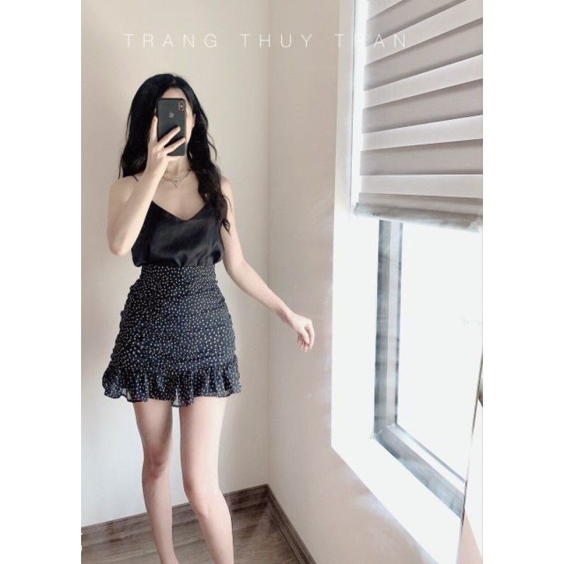 Áo 2 dây lụa trơn