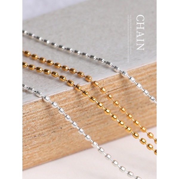 Dây charm bi dẹt Hàn ,trang trí nails