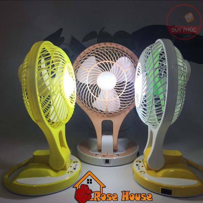 Quạt sạc điện kiêm đèn pin Mini Fan M-5580