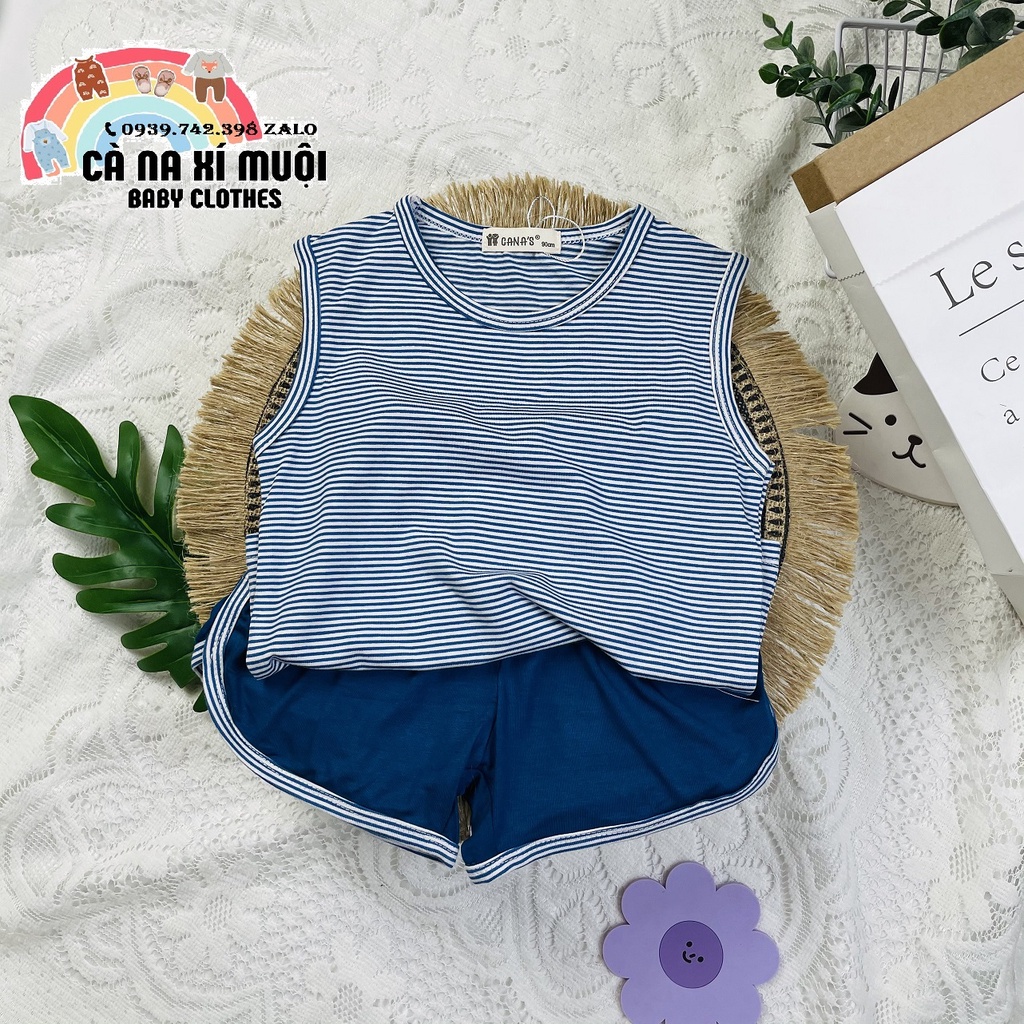 ✨Size(9-32Kg)✨💖FREE SHIP💖Bộ MinKy Mom CaNa's Sát Nách Cotton Lạnh Dể Thương Cho Bé Gái Bé Trai, Đủ Màu