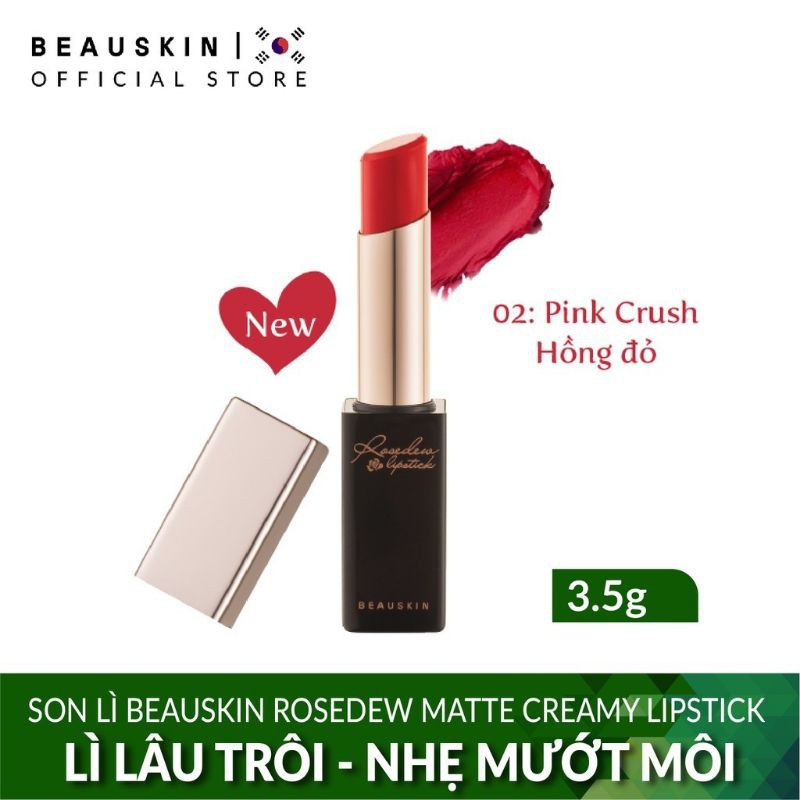 Son lì Beauskin Rosedew Matte Creamy Lipstick  3.5g