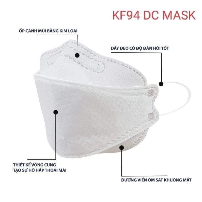 1 thùng KHẨU TRANG DC MASK KF94 CÔNG NGHỆ HÀN QUỐC (60 gói/thùng - 300 cái) | BigBuy360 - bigbuy360.vn
