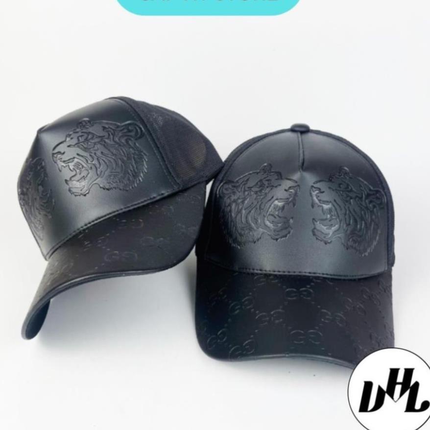 Mũ lưỡi trai GUCCI. Nón kết da in hình con hổ full tem thời trang nam nữ