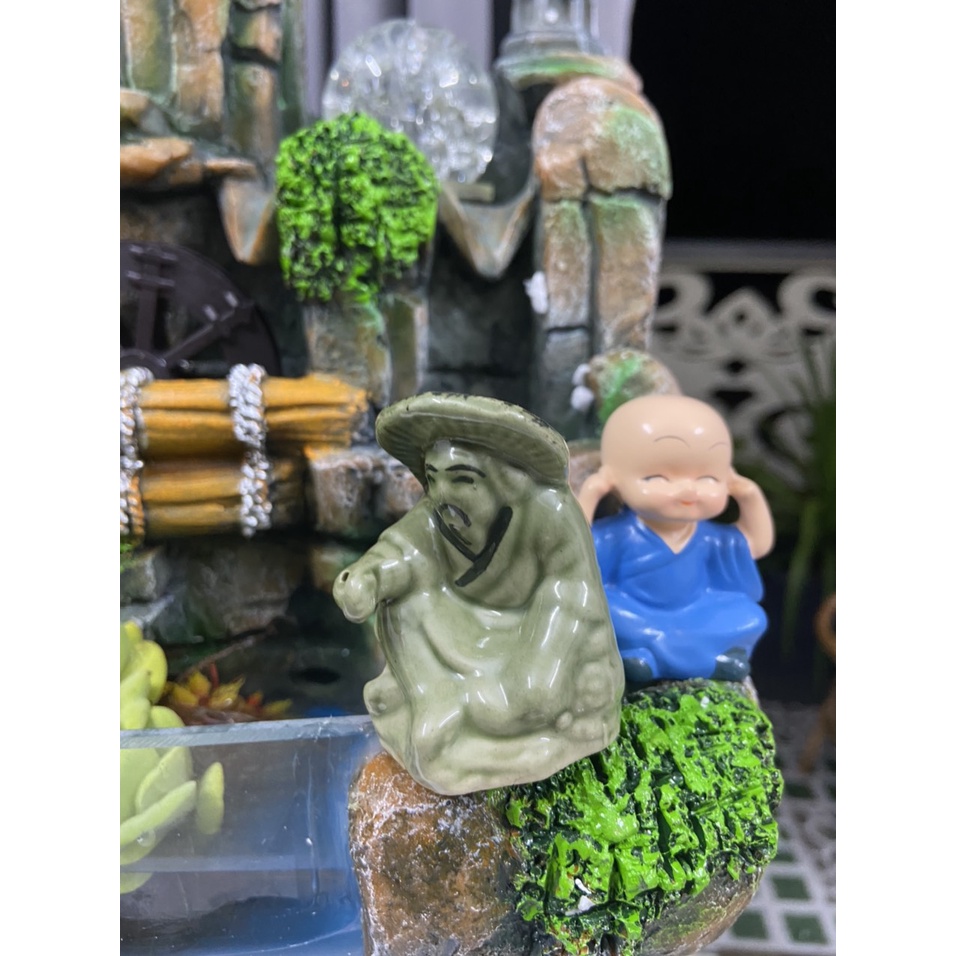 Máy tạo khói mini, máy phun sương bể cá có đèn dùng cho tiểu cảnh, non bộ, thác phong thuỷ, hồ cá