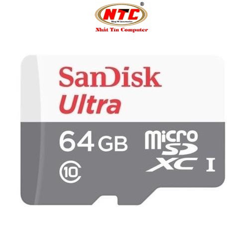Thẻ nhớ MicroSDXC SanDisk Ultra 64GB 533X 80MB/s (Bạc) - Không Box