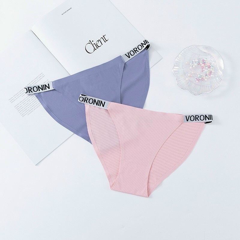 Quần Lót Nữ Sexy Thun Lạnh Trơn Đúc Su Không Đường May Dây Chữ Mềm Mại Co Giãn MIDORI LUXURY VR15