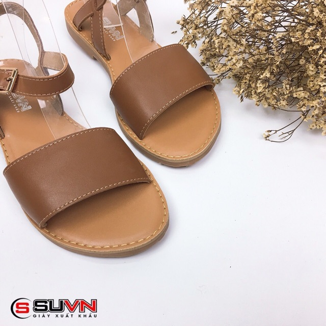 [Mã SKAMLTSM9 giảm 10% đơn 99K] [Rẻ Vô Địch][Giá Sỉ] Sandan da bò thật quai ngang bản to êm hàng VNXK Suvn