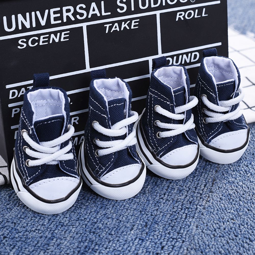 Set 4 giày thể thao chống nước chống mòn dễ thương dành cho chó mèo