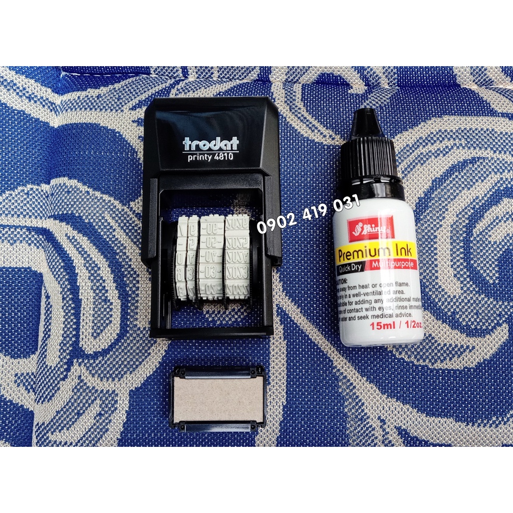 Combo Dấu Ngày Tháng Năm Đóng Lên Nhiều Chất Liệu - Trodat 4810MA