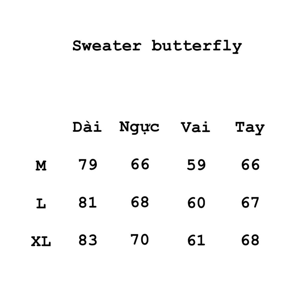 Áo dài tay sọc Butterfly form rộng Unisex