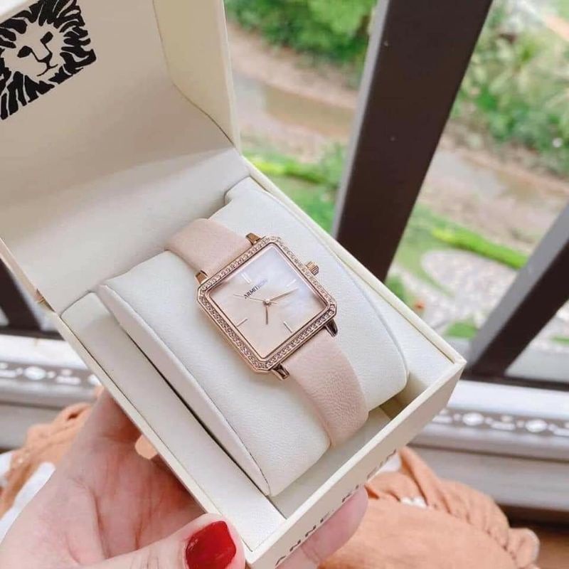 Đồng hồ nữ Armitron 75/5597RMRGBH hồng nude và đen size 26,5mm