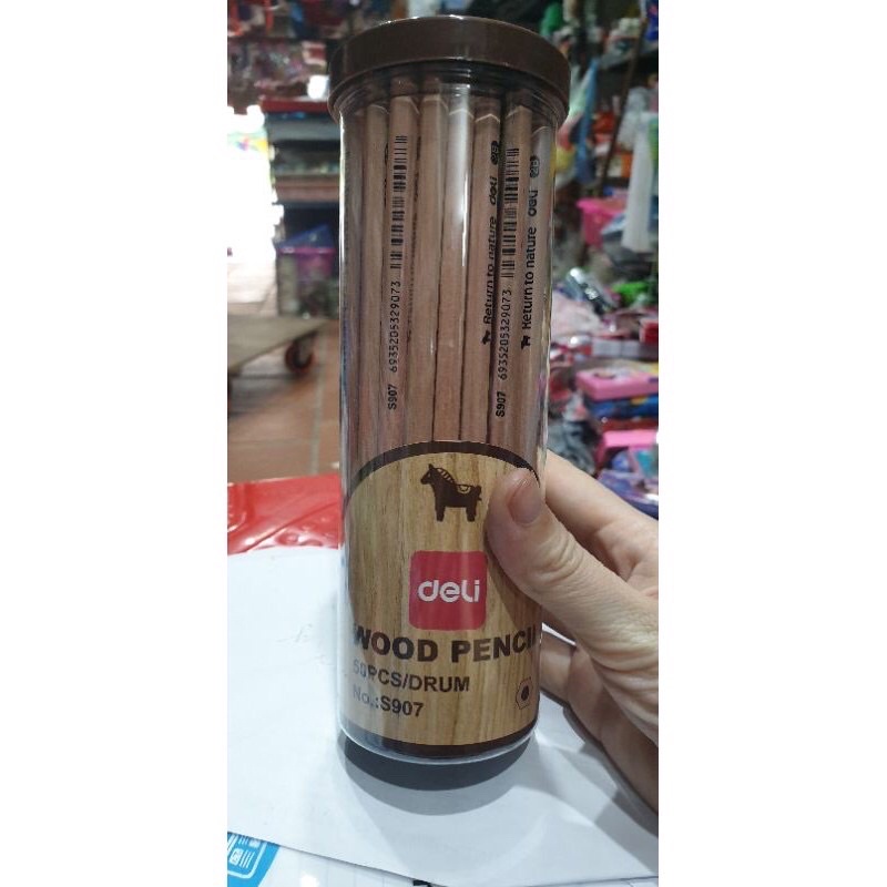 Bút chì gỗ Deli 2B hộp 50 cái loại xịn