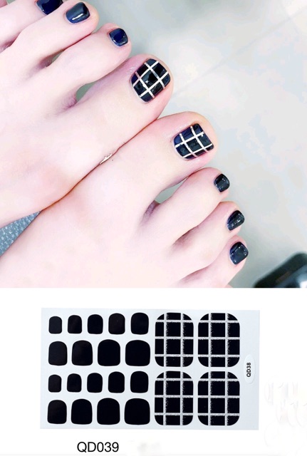 Set dán móng chân nghệ thuật nhiều màu - có ngay bộ móng đẹp trong 5 phút (Nail wraps / Nail stickers) - CAM CAM