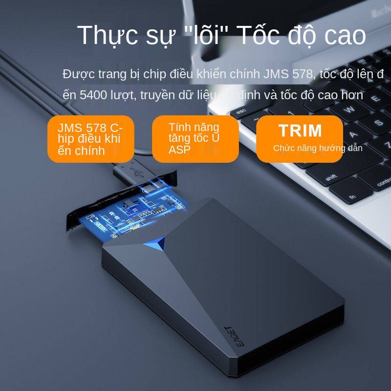 Yijie Máy móc di động ổ cứng 500GB An toàn tốc độ cao USB3.0 Giao thông máy tính xách tay PS4 Mobile MAC | BigBuy360 - bigbuy360.vn