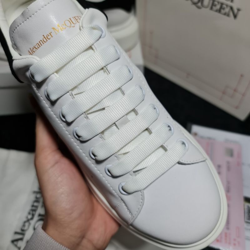 Giày Nam Nữ Đi Học Trắng Đế Cao Cổ Thấp Alexander Mc Queen MCQ, Giày Ulzzang Nam Nữ Đôn Đế Gót Đen Full Box Bill