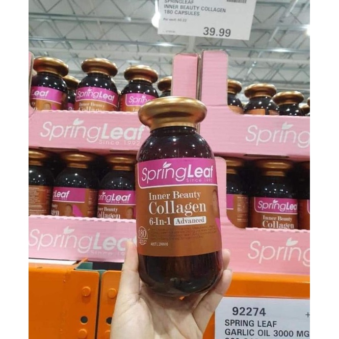COLLAGEN SPRINGLEAF INNER BEAUTY 6 IN 1 HỘP 180 VIÊN VÀ 90 VIÊN | Thế Giới Skin Care