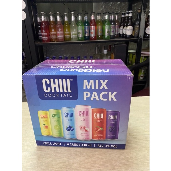 combo Thùng mix 6 Lon Chill cocktail 3% 330ml